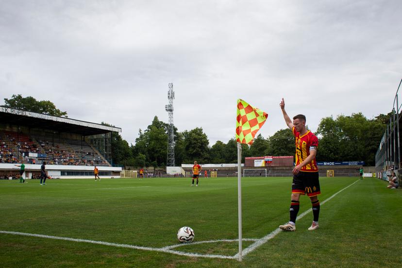 Mechelen's Rob Schoofs pictured during a friendly soccer game between KV Mechelen and RAAL La Louviere, Saturday 05 July 2025 in Boom, in preparation of the upcoming 2025-2026 season. BELGA PHOTO KRISTOF VAN ACCOM