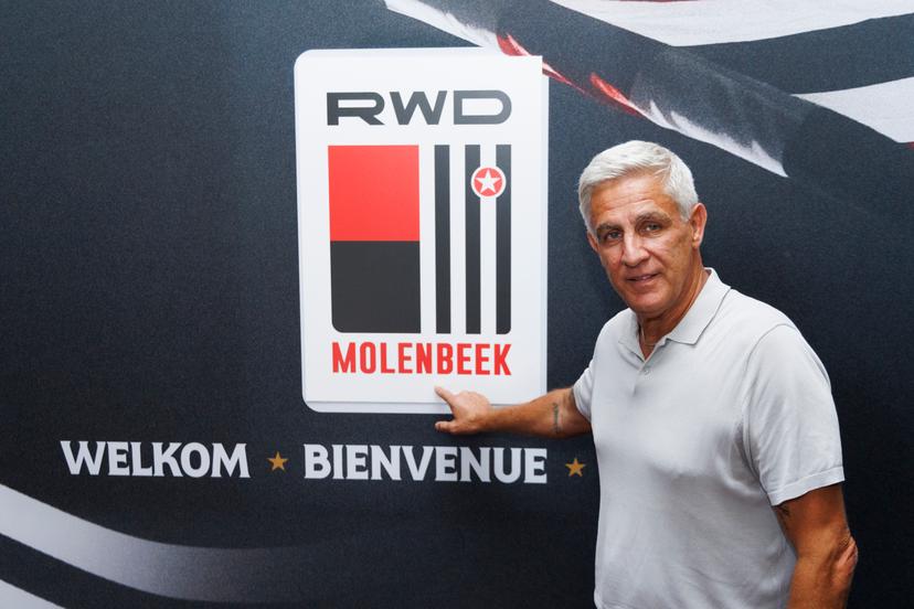 Thierry Dailly poses for the photographer at a press conference on the takeover of Belgian Challenger Pro League 1B second division team RWDM, Monday 03 August 2026 in Brussels. BELGA PHOTO NICOLAS MAETERLINCK