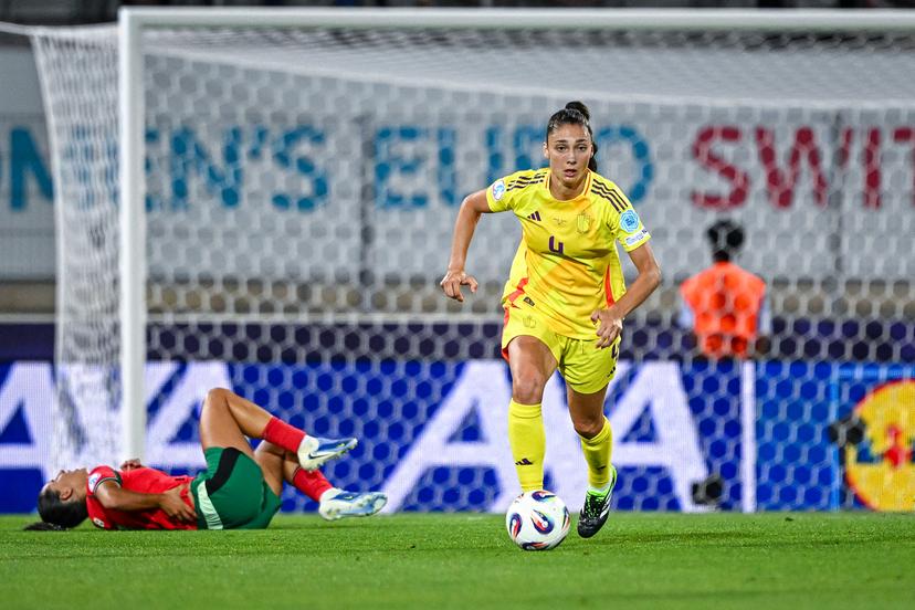 Amber TYSIAK of Belgium during the women's UEFA Euro 2025 match between Portugal and Belgium at Stade de Tourbillon on July 11, 2025 in Sion, Switzerland. (Photo by Baptiste Fernandez/Icon Sport) BELGIUM ONLY