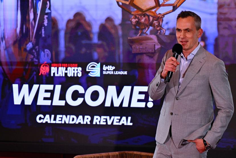 Pro League CEO Lorin Parys pictured during the presentation of the Pro League play-off calendar for the Jupiler Pro League and the Lotto Super League, Monday 23 March 2026, in Diegem. BELGA PHOTO ERIC LALMAND