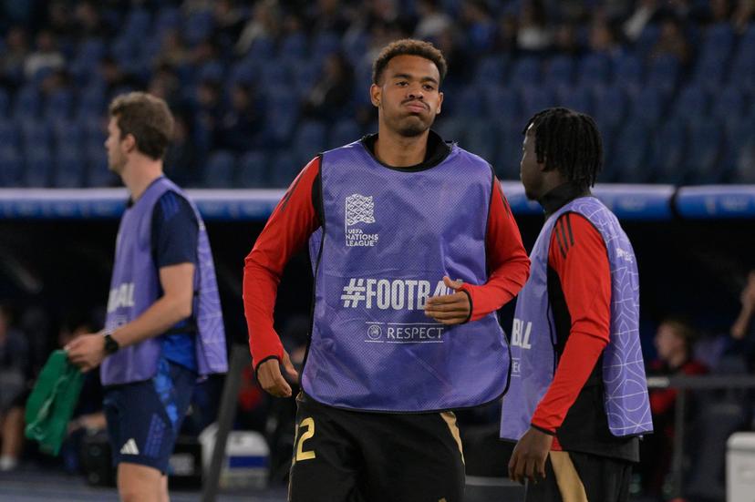 Belgium's Cyril Ngonge  during the UEFA Nations League 2024/25 Group 2 qualification football match between Italy and Belgium at the Olimpico stadium in Rome on October 10, 2021. (Photo by Fabrizio Corradetti / LaPresse) BELGIUM ONLY