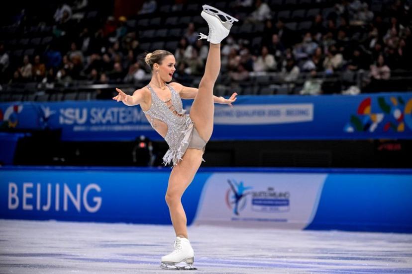 Belgium's Loena Hendrickx competes in the women's Short Program during the ISU Skate to Milano Figure Skating Qualifier 2025 in Beijing on September 19, 2025.  WANG Zhao / AFP