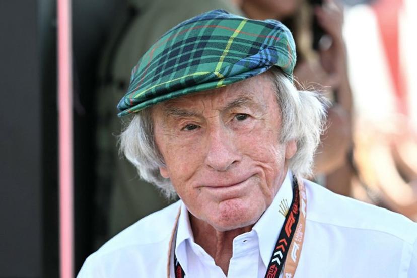 Former British Formula One racing driver Jackie Stewart arrives to attend first practice session, ahead of the Italian Formula One Grand Prix at Autodromo Nazionale Monza circuit, in Monza on August 30, 2024.  Gabriel BOUYS / AFP