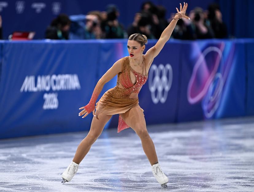 Belgian figure skater Loena Hendrickx pictured in action during the free program of the Women's Figure Skating competition at the Milano Cortina 2026 Olympic Winter Games, on Thursday 19 February 2026 in Milan, Italy. The XXV Winter Olympics take place from 6 to 22 February 2026 in Italy. BELGA PHOTO JASPER JACOBS