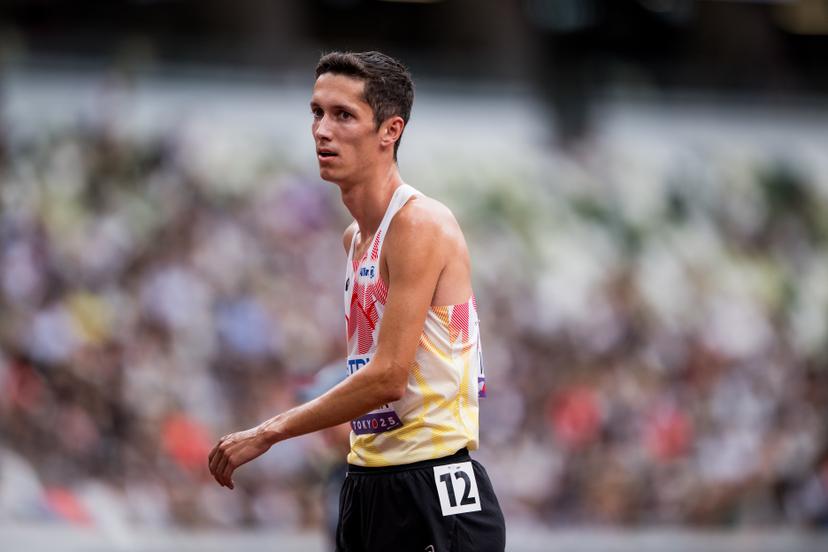 Belgian Ruben Verheyden pictured after the 1500m men, Heats, in the World Athletics Championships in Tokyo, Japan, on Sunday 14 September 2025. The outdoor Worlds are taking place from 13 to 21 September. BELGA PHOTO JASPER JACOBS