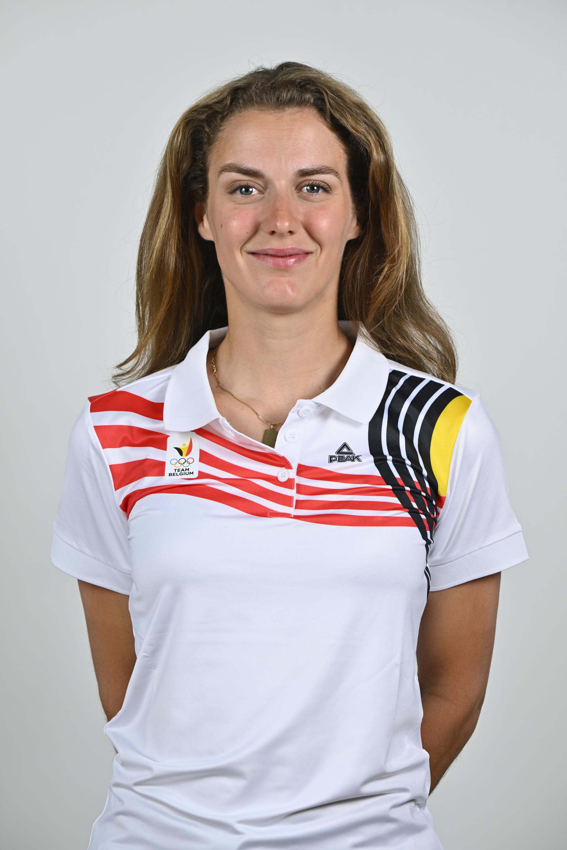 Athlete Isabelle van Elst poses for the photographer during the annual training camp of Team Belgium (19-25/05), in Rio Maior, Portugal, Friday 23 May 2025. BELGA PHOTO ERIC LALMAND