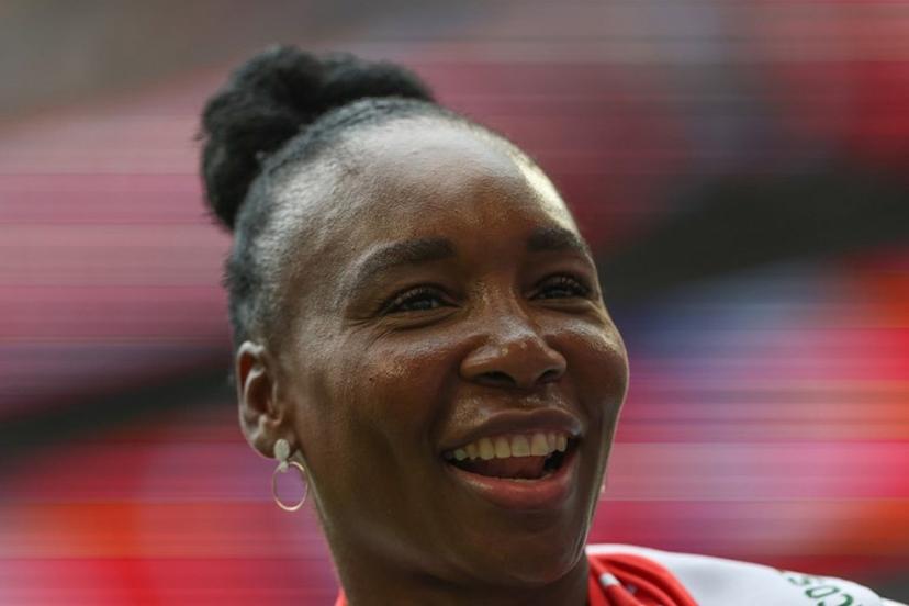 US tennis player Venus Williams attends the 2026 World Cup football tournament quarter-final match between Norway and England at Miami Stadium in Miami Gardens on July 11, 2026.   PATRICIA DE MELO MOREIRA / AFP
