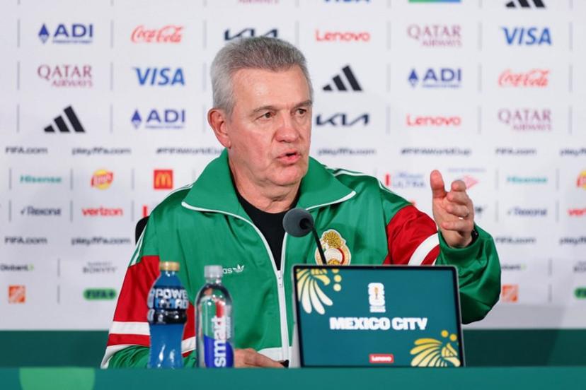 Mexico's head coach Javier Aguirre gives a press conference at the Mexico City Stadium in Mexico City on July 4, 2026, on the eve of the 2026 World Cup round of 16 football match between Mexico and England.  Rodrigo Oropeza / AFP