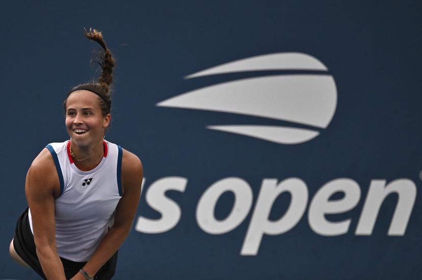 Hanne Vandewinkel of Belgium plays against Karolina Pliskova of Czechia during the Women's singles Round 1 of the 2026 US Open Tennis Championship, USTA Billie Jean King National Tennis Center in Flushing Meadow-Corona Park, in the Queens borough of New York, NY, August 30, 2026. (Photo by Anthony Behar/Sipa USA) BELGA PHOTO BENELUX ONLY