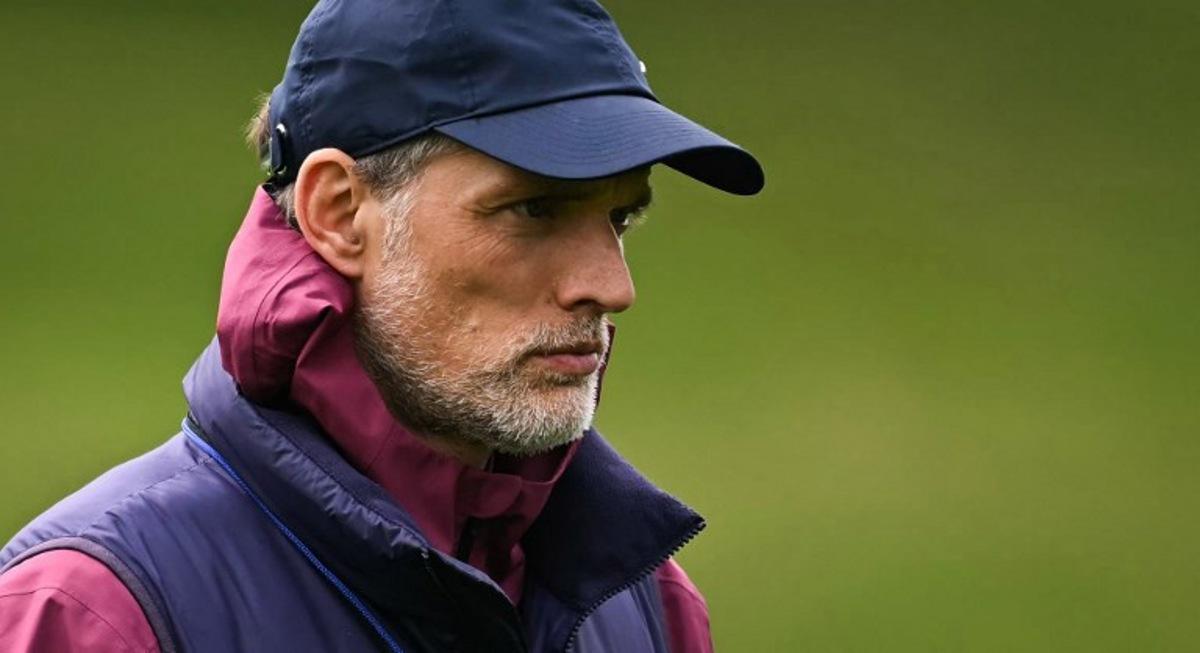 England's German head coach Thomas Tuchel takes a training session at St George's Park in Burton-upon-Trent, central England, on June 9, 2025 on the eve of their friendly football match against Senegal.  Paul ELLIS / AFP