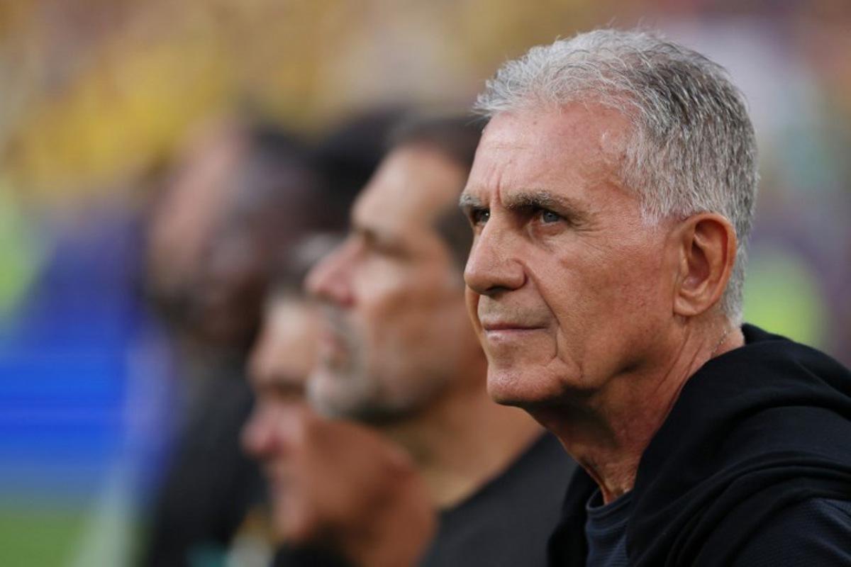 Ghana's Portuguese head coach Carlos Queiroz gestures during the 2026 World Cup round of 32 football match between Colombia and Ghana at the Kansas City Stadium in Kansas City on July 3, 2026.   Odd ANDERSEN / AFP