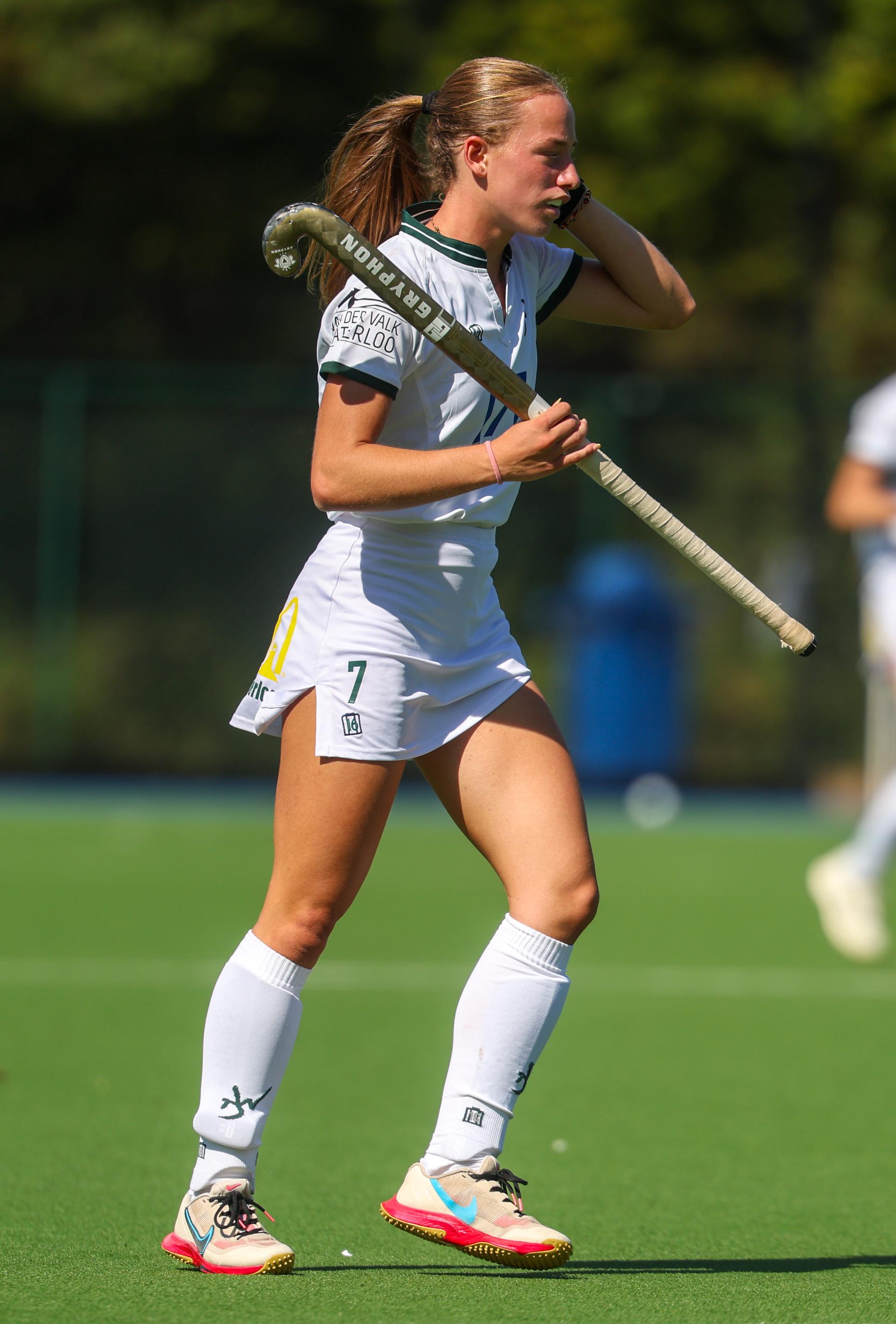 Watduck's Bobby Boey pictured during a hockey game between Braxgata and Waterloo Ducks, Saturday 06 September 2025 in Boom, on day 1 of the Belgian Women Hockey League season 2025-2026. BELGA PHOTO VIRGINIE LEFOUR