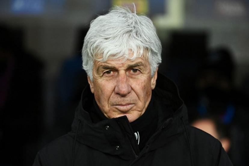 (FILES) Atalanta's Italian coach Gian Piero Gasperini reacts prior to the UEFA Champions League knockout phase play-off 2nd leg football match between Club Brugge KV and Atalanta at the Stadio di Bergamo in Bergamo on February 18, 2025. Gian Piero Gasperini confirmed on May 31, 2025 he will leave Atalanta after nine hugely successful years ahead of an expected move to rivals Roma.  Isabella BONOTTO / AFP