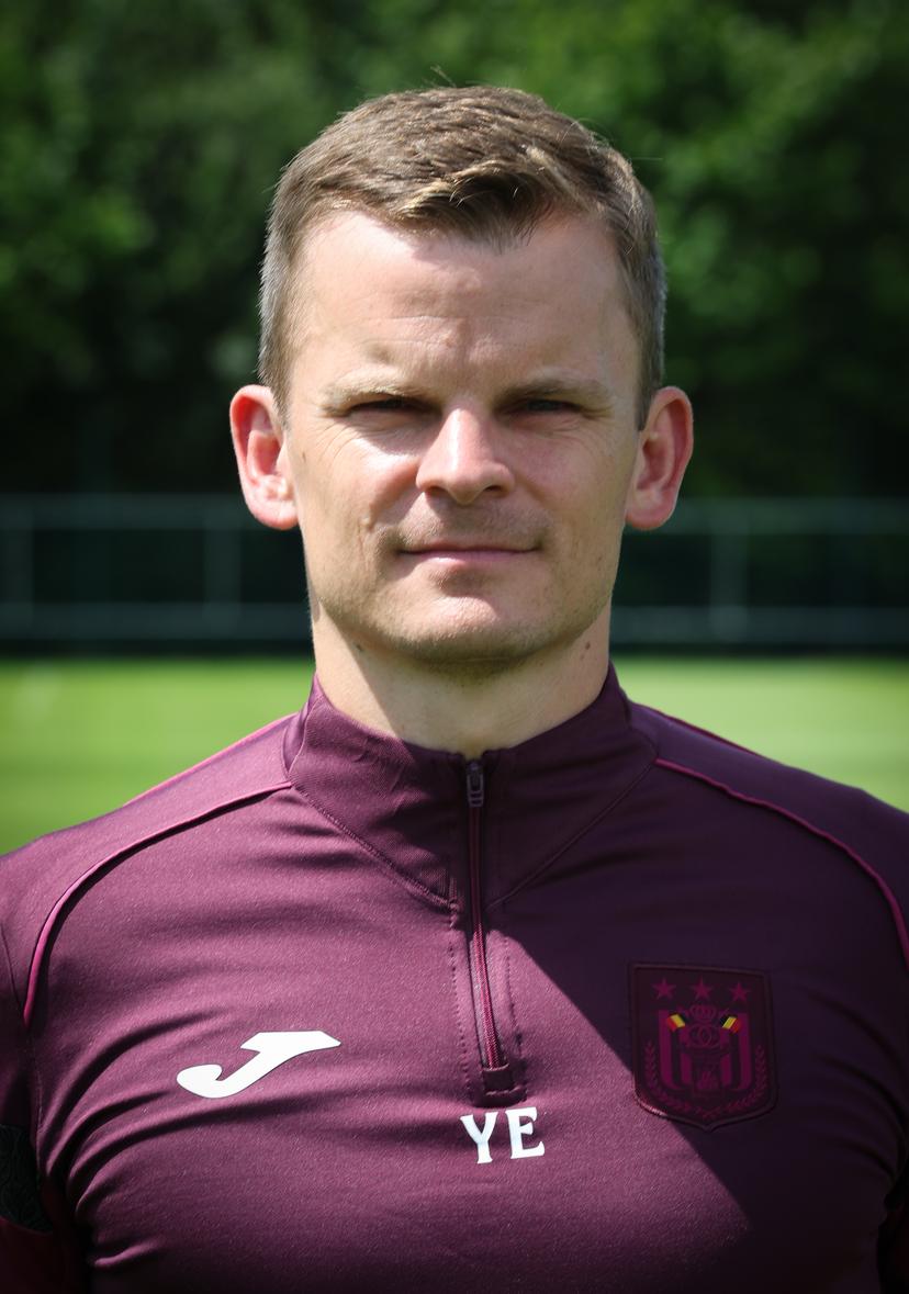 Anderlecht's Yannick Euvrard poses for a team photo at the 2024-2025 season photoshoot of Belgian Jupiler Pro League team RSC Anderlecht, Thursday 18 July 2024 in Brussels. BELGA PHOTO VIRGINIE LEFOUR