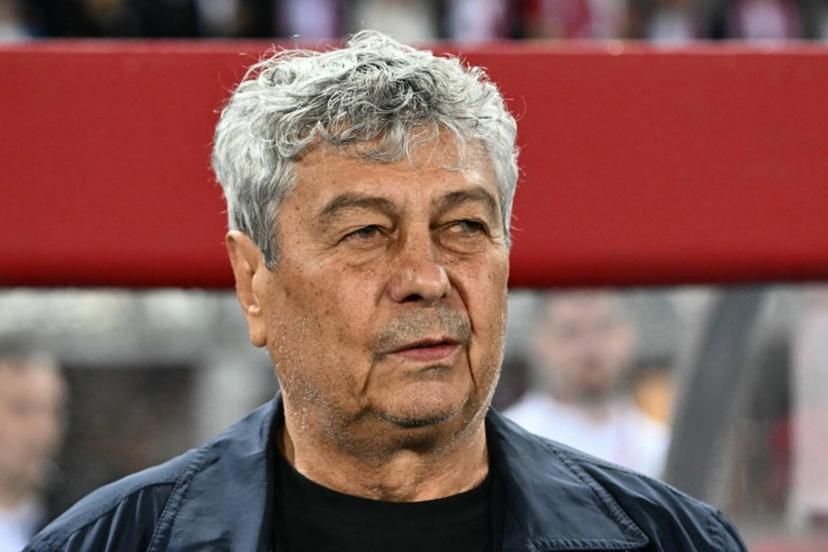 Romania's head coach Mircea Lucescu is pictured prior to the 2026 FIFA World Cup Qualifying Group H football match between Austria and Romania in Vienna on June 7, 2025.   Joe Klamar / AFP