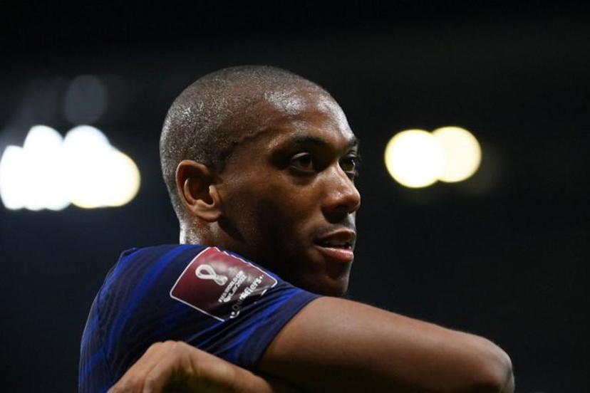 France's forward Anthony Martial looks on during the FIFA World Cup Qatar 2022 Group D qualification football match between France and Finland at the Groupama stadium in Decines-Charpieu near Lyon, central eastern France on September 7, 2021.    FRANCK FIFE / AFP