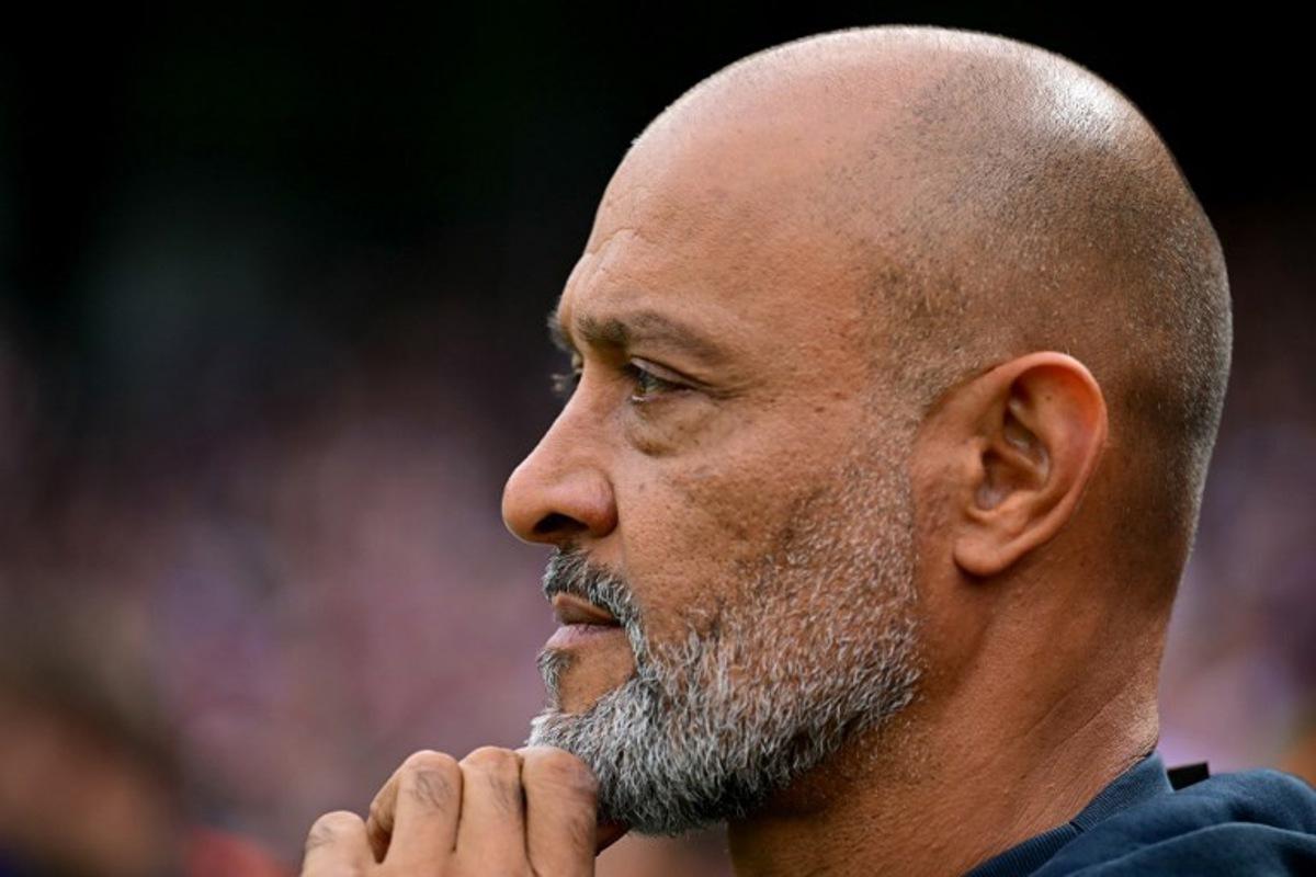 Nottingham Forest's Portuguese manager Nuno Espirito Santo looks on from the touchline before the English Premier League football match between Crystal Palace and Nottingham Forest at Selhurst Park in south London on August 24, 2025.  Ben STANSALL / AFP