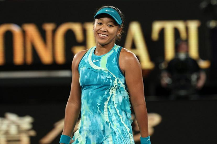 Japan's Naomi Osaka smiles as she celebrates beating Croatia's Antonia Ruzic in their women's singles match on day three of the Australian Open tennis tournament in Melbourne on January 20, 2026.  IZHAR KHAN / AFP