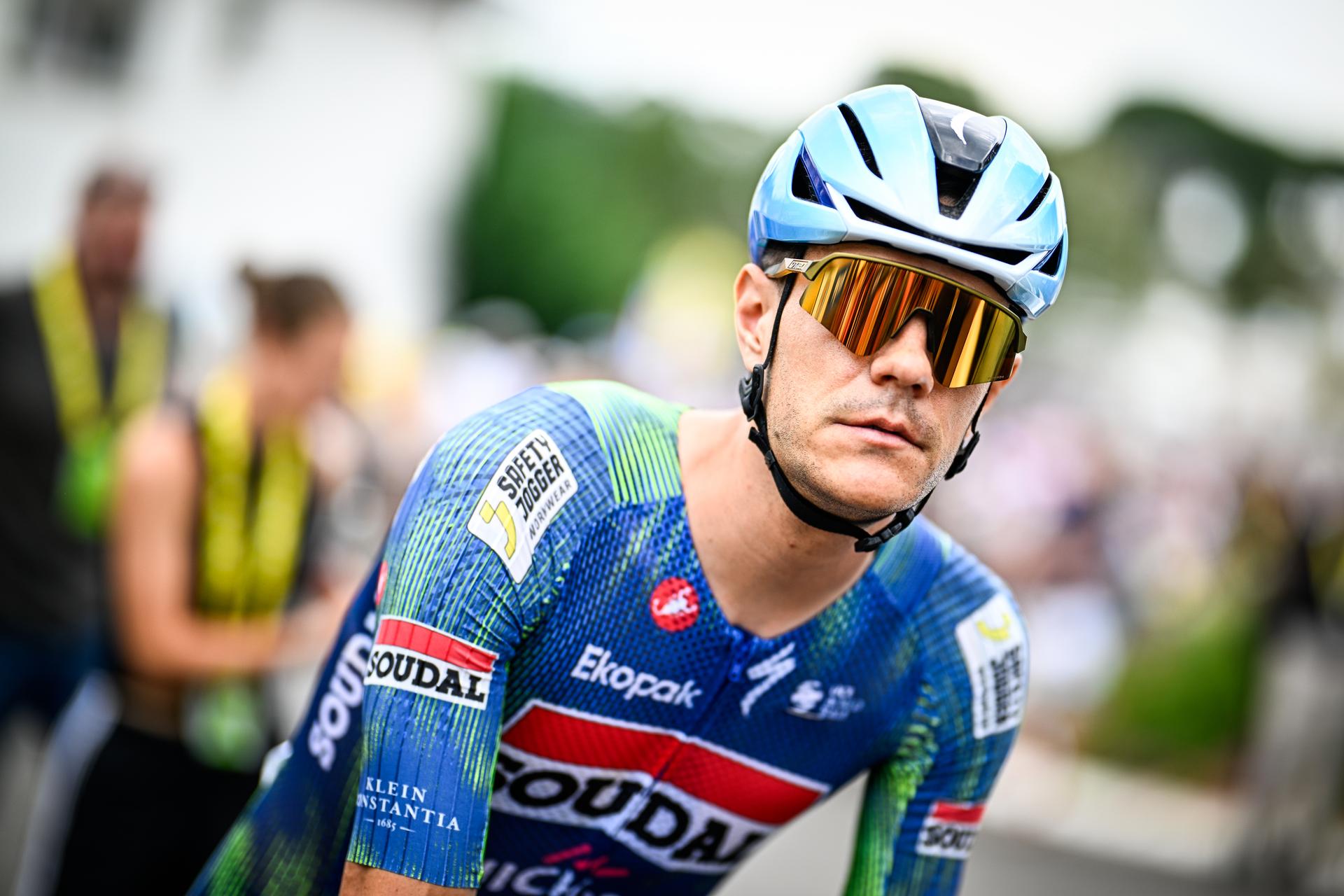 Belgian Jasper Stuyven of Soudal Quick-Step pictured at the start of stage 7 of the 2026 Tour de France cycling race, a stage of 175km from Hagetmau to Bordeaux, on Friday 10 July 2026. The 113th edition of the Tour de France starts on Saturday 4 July in Barcelona, Spain, and will finish in Paris, France on the 26th of July. BELGA PHOTO JASPER JACOBS