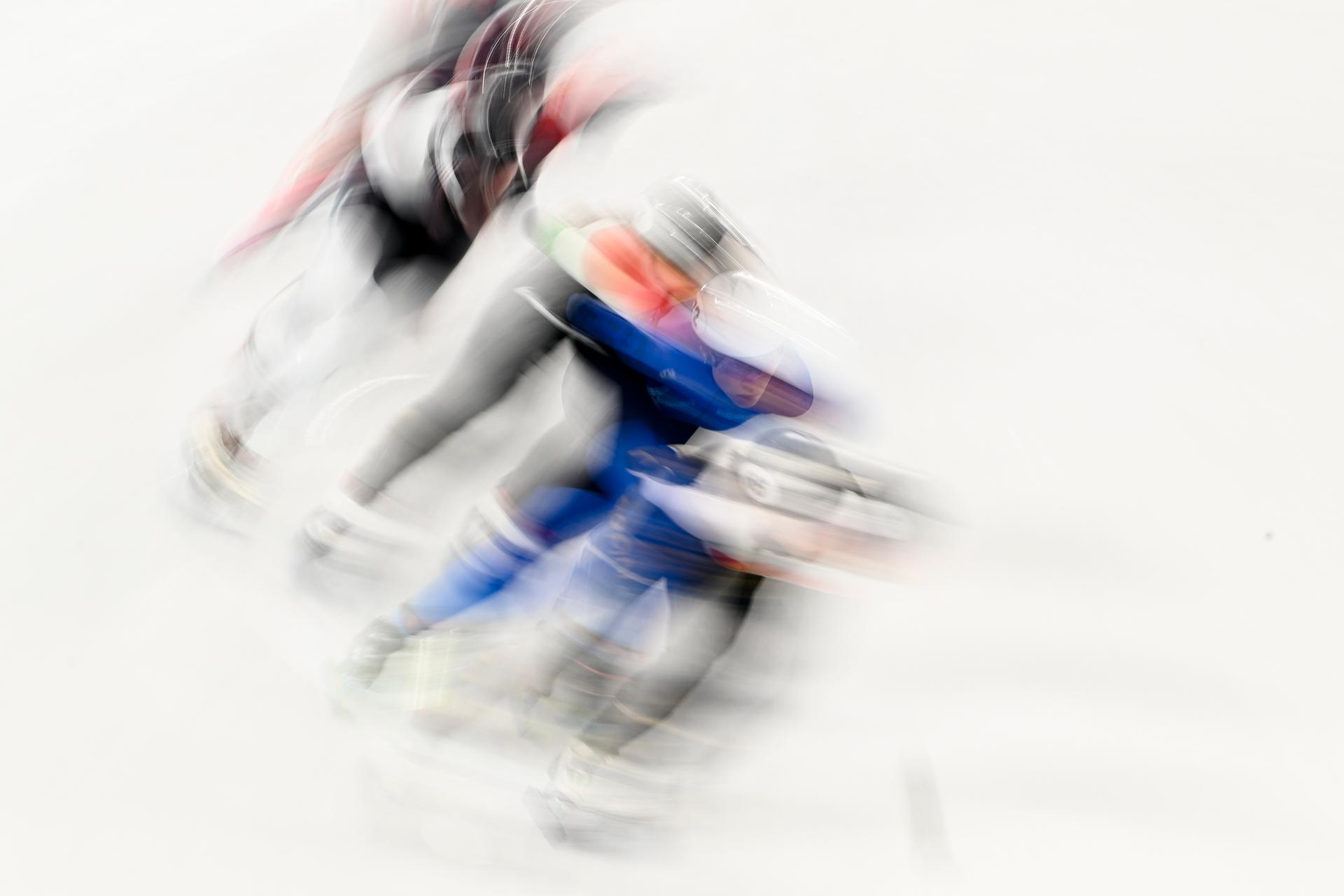 Illustration picture shows the women's Shorttrack 1500m quarter finals at the Beijing 2022 Winter Olympics in Beijing, China, Wednesday 16 February 2022. The winter Olympics are taking place from 4 February to 20 February 2022. BELGA PHOTO LAURIE DIEFFEMBACQ