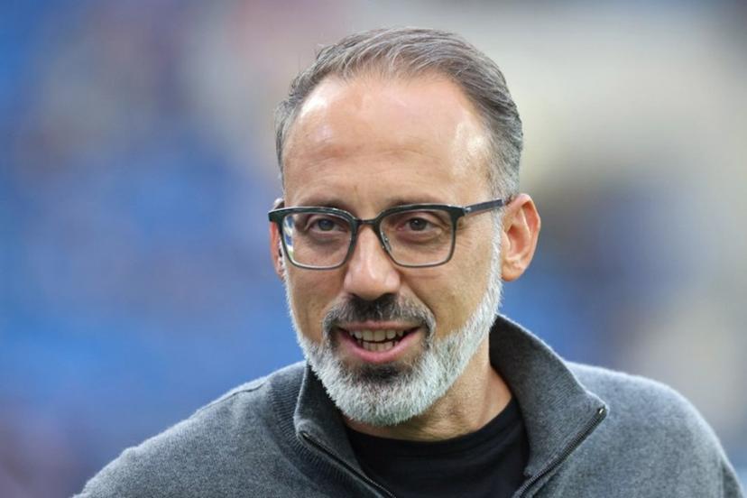 Hoffenheim's US head coach Pellegrino Matarazzo looks on priot to the UEFA Europa League football match between Hoffenheim and Dynamo Kyiv in Sinsheim, southwestern Germany on October 3, 2024.  Daniel ROLAND / AFP
