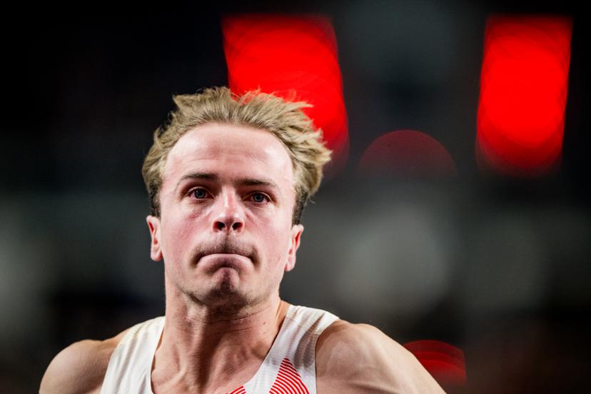 Belgian athlete Simon Verherstraeten pictured in action during the men's 60m, at the first day of the World Athletics Indoor Championship in Torun, Poland on Friday 20 March 2026. The championships take place from 20 to 22 March. BELGA PHOTO JASPER JACOBS