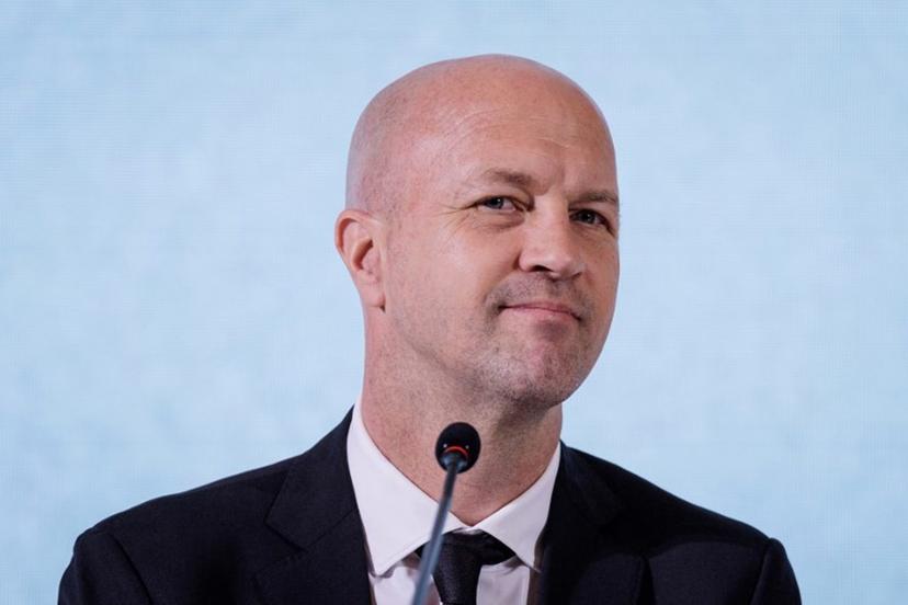 Netherlands' Jordi Cruyff, newly-appointed technical advisor of the Indonesian Football Association (PSSI), attends a press conference in Jakarta on March 11, 2025.  Yasuyoshi CHIBA / AFP