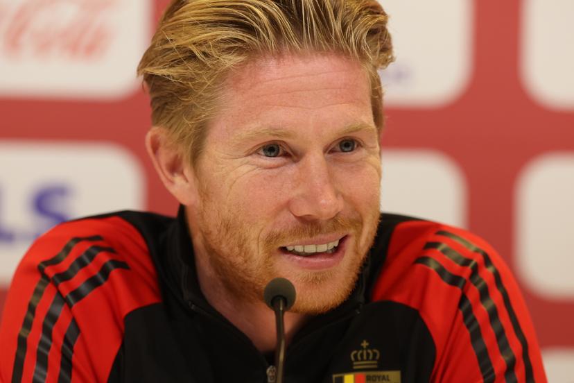 Belgium's Kevin De Bruyne pictured during a press moment of the Red Devils, the Belgian national soccer team, at the Proximus Basecamp in Tubize, Thursday 09 October 2025. The team is preparing for the World Cup 2026 qualifiers against North Macedonia (10/10) and Wales (13/10). BELGA PHOTO VIRGINIE LEFOUR