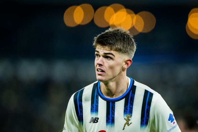 Atalanta's Charles De Ketelaere pictured in action during a soccer game between Belgian Royale Union Saint-Gilloise and Italian Atalanta Bergamo, on Wednesday 28 January 2026 in Brussels, on the eight day of the League phase of the UEFA Champions League tournament. BELGA PHOTO JASPER JACOBS