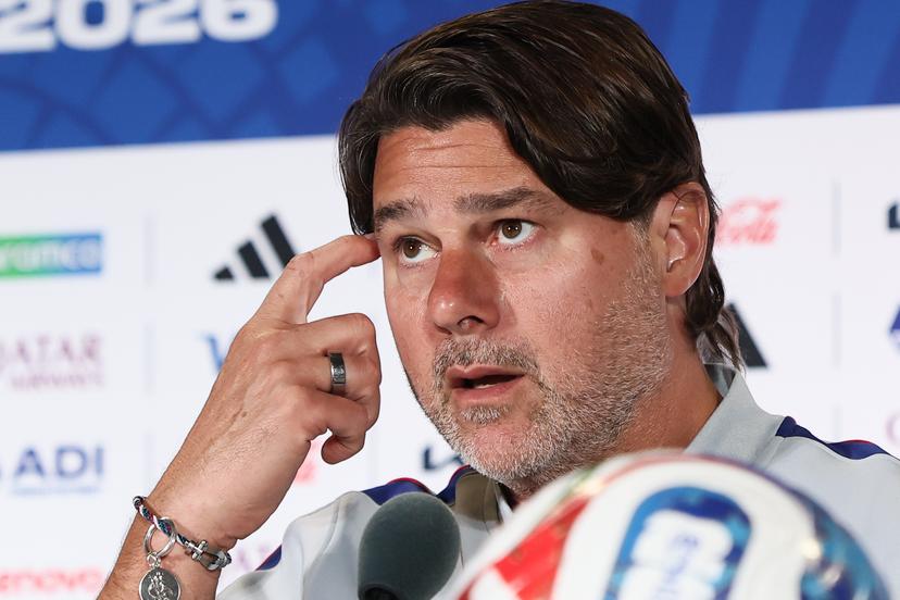 US' team head coach Mauricio Pochettino pictured during a press conference of US national soccer team, on Sunday 05 July 2026 at the Seattle Lumen field stadium, USA. The US team is playing against The Rode Duivels - Diables Rouges for the knockout stage of the 2026 FIFA World Cup, 16/1 of finals, on July 6th. BELGA PHOTO BRUNO FAHY