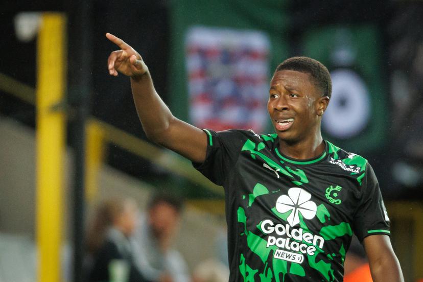 Cercle's Alan Minda pictured during a soccer match between Cercle Brugge KSV and KVC Westerlo, Sunday 17 August 2025 in Brugge, on day 4 of the 2025-2026 'Jupiler Pro League' first division of the Belgian championship. BELGA PHOTO KURT DESPLENTER