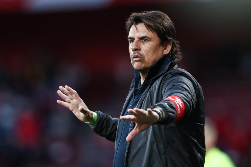 OHL's head coach Chris Coleman pictured during a soccer match between Standard de Liege and Oud-Heverlee Leuven, Tuesday 22 April 2025 in Liege, on day 5 (out of 10) of the Europe Play-offs of the 2024-2025 'Jupiler Pro League' first division of the Belgian championship. BELGA PHOTO BRUNO FAHY