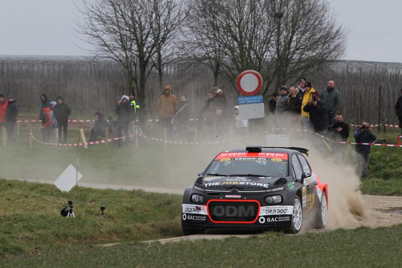 ATTENTION EDITORS - HAND OUT PICTURES - EDITORIAL USE ONLY - MANDATORY CREDIT : BELGIAN RALLY CHAMPIONSHIP -   Hand out pictures dated from Saturday 22 February 2025, by Eric Dupain shows Vincent Verschueren in his car at the Haspengouw rally, part of Belgian rally championship in Zoutleeuw.  *** Belga and Belga Editorial Board decline all responsibility regarding the content of this picture. *** PHOTO HAND OUT - BELGIAN RALLY CHAMPIONSHIP