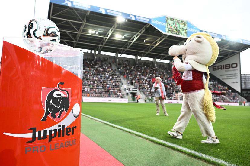 The mascot pictured during a soccer match between Zulte Waregem and KV Mechelen, Saturday 26 July 2025 in Waregem, on day 1 of the 2025-2026 'Jupiler Pro League' first division of the Belgian championship. BELGA PHOTO MAARTEN STRAETEMANS