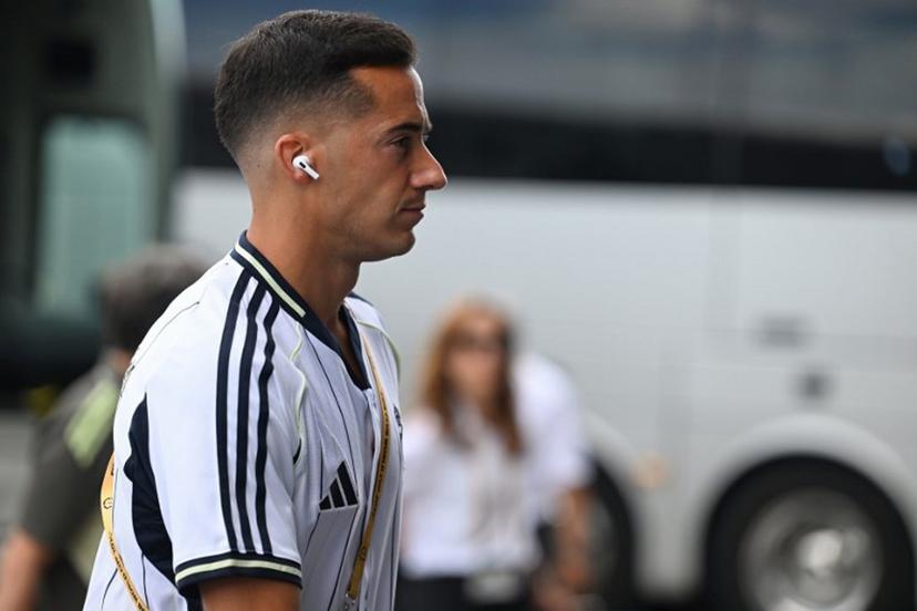 Real Madrid's Spanish defender #17 Lucas Vazquez arrives at the stadium ahead of the FIFA Club World Cup 2025 semifinal football match between France's Paris Saint-Germain and Spain's Real Madrid at the MetLife stadium in East Rutherford, New Jersey on July 9, 2025.  Paul ELLIS / AFP