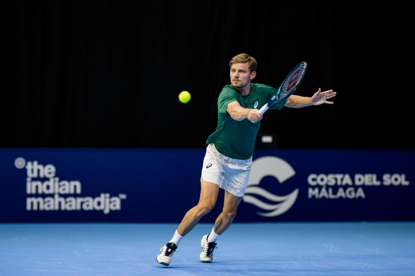 Belgian David Goffin pictured in action during the European Open ATP tennis tournament in Brussels, on Monday 13 October 2025. This year's edition of the tournament is taking place from 12 to 19 October 2025. BELGA PHOTO JASPER JACOBS