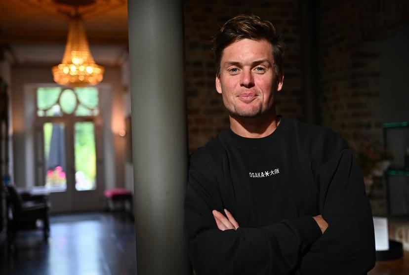 Belgium's Tom Boon poses for the photographer during a press conference ahead of the European Hockey Championships 2025 in Monchengladbach, Germany, Friday 08 August 2025. BELGA PHOTO ERIC LALMAND