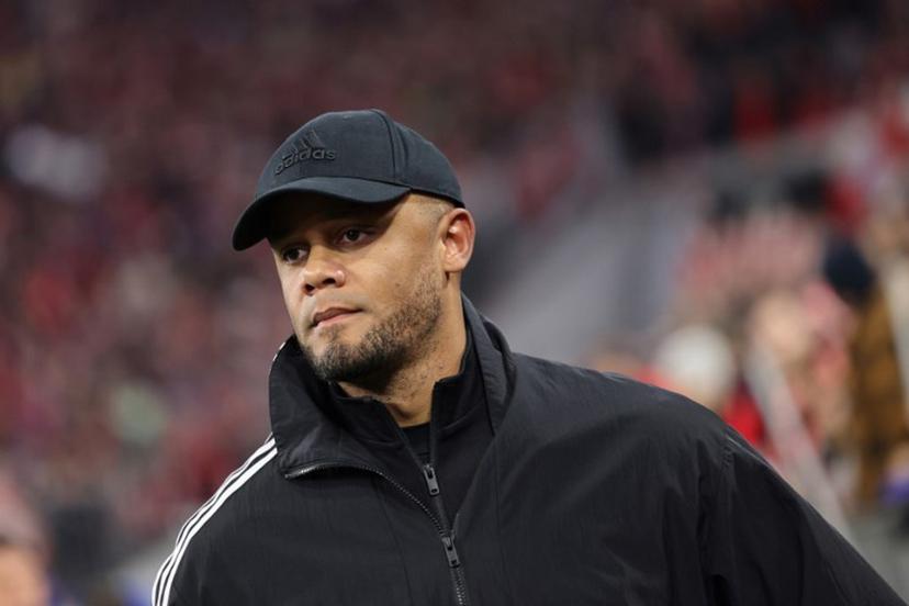 Bayern Munich's Belgian head coach Vincent Kompany arrives prior to the UEFA Champions League first leg quarter-final football match between FC Bayern Munich and Inter Milan in Munich, southern Germany, on April 8, 2025.  Alexandra BEIER / AFP