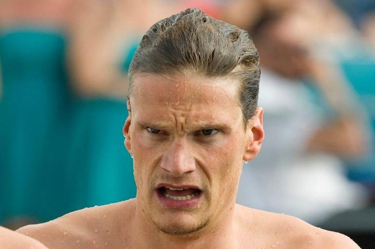France's Yannick Agnel prepares to compete in the 200m freestyle B final during the Open de France swimming competition in Bellerive-sur-Allier on July 3, 2016.  Thierry Zoccolan / AFP