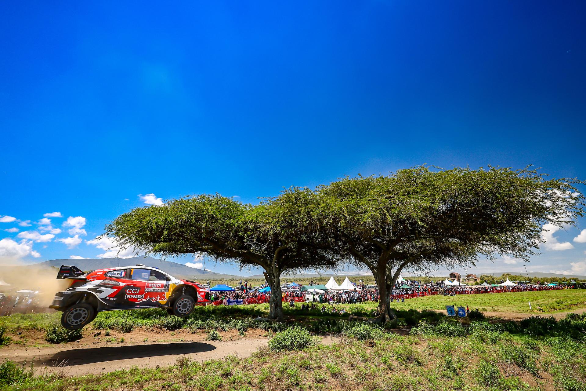 ATTENTION EDITORS - HANDOUT PICTURES - EDITORIAL USE ONLY - MANDATORY CREDIT Toyota Gazoo Racing -     This handout by Eric Dupain shows Sebastien Ogier and Vincent Landais during the stage 1 of the Safari Rally, in Kenya, on Thursday 12 March 2026.  Belga and Belga editorial board decline all responsability regarding the content of this picture. PHOTO HANDOUT TOYOTA GAZOO RACING