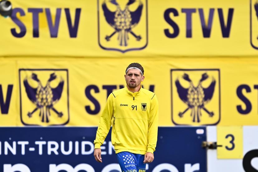 STVV's Adriano Bertaccini pictured before a soccer match between STVV and KAA Gent, Sunday 27 July 2025 in Sint-Truiden, on day 1 of the 2025-2026 'Jupiler Pro League' first division of the Belgian championship. BELGA PHOTO JOHAN EYCKENS