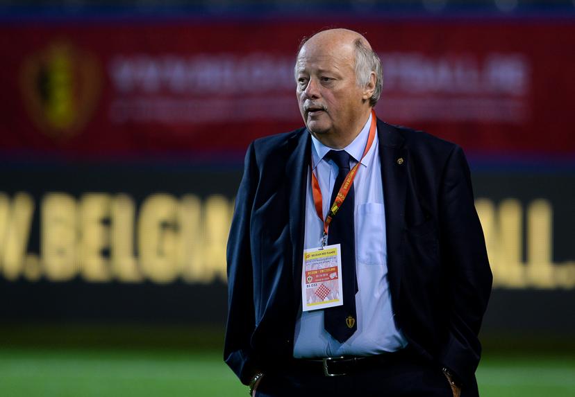 Belgian David Delferiere, new chairman women soccer for the Belgian Football Association pictured prior to a soccer game between Belgium's national team the Red Flames and Switzerland, Friday 05 October 2018, in Leuven, the first leg of the play-offs qualification games for the women's 2019 World Cup. BELGA PHOTO DAVID CATRY