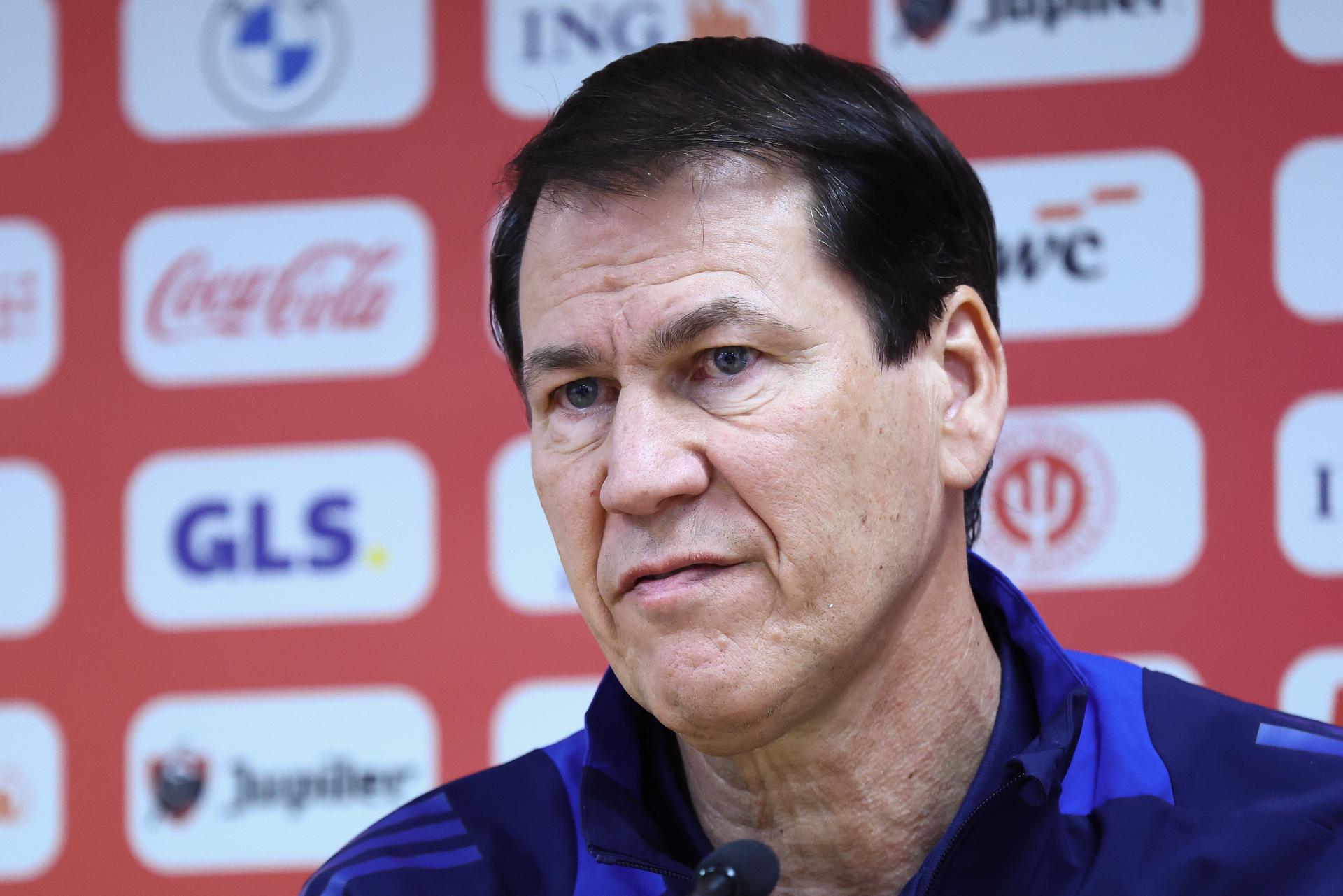 Belgium's head coach Rudi Garcia pictured during a press conference of the Red Devils, the Belgian national soccer team, in Liege on Monday 17 November 2025. The team is preparing for its last World Cup 2026 qualification match against Liechtenstein tomorrow. BELGA PHOTO BRUNO FAHY