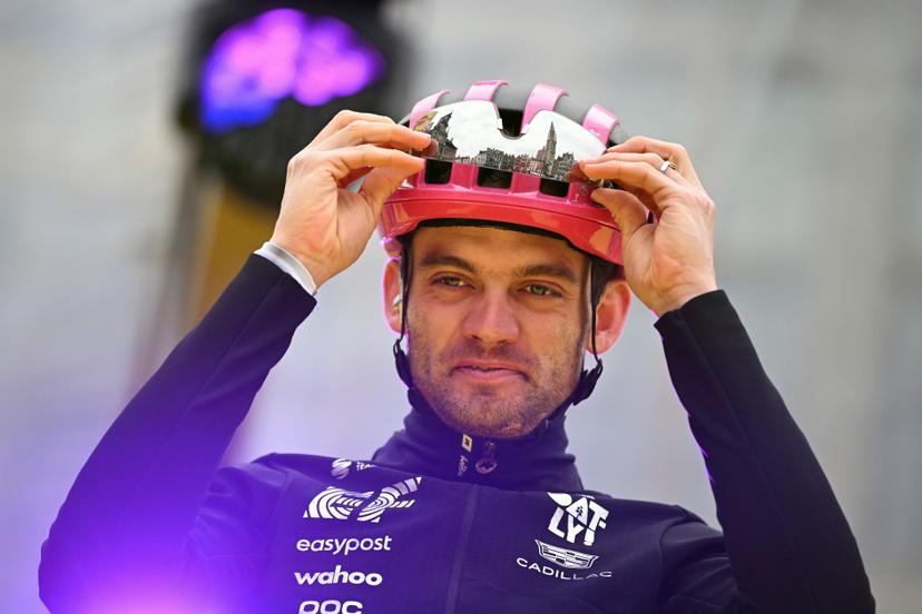 Danish Kasper Asgreen of EF Education-EasyPost pictured at the start of the men's race of the 'Ronde van Vlaanderen/ Tour des Flandres/ Tour of Flanders' UCI WorldTour one day cycling race, 278 km from Antwerp to Oudenaarde, Sunday 05 April 2026. BELGA PHOTO ELIAS ROM