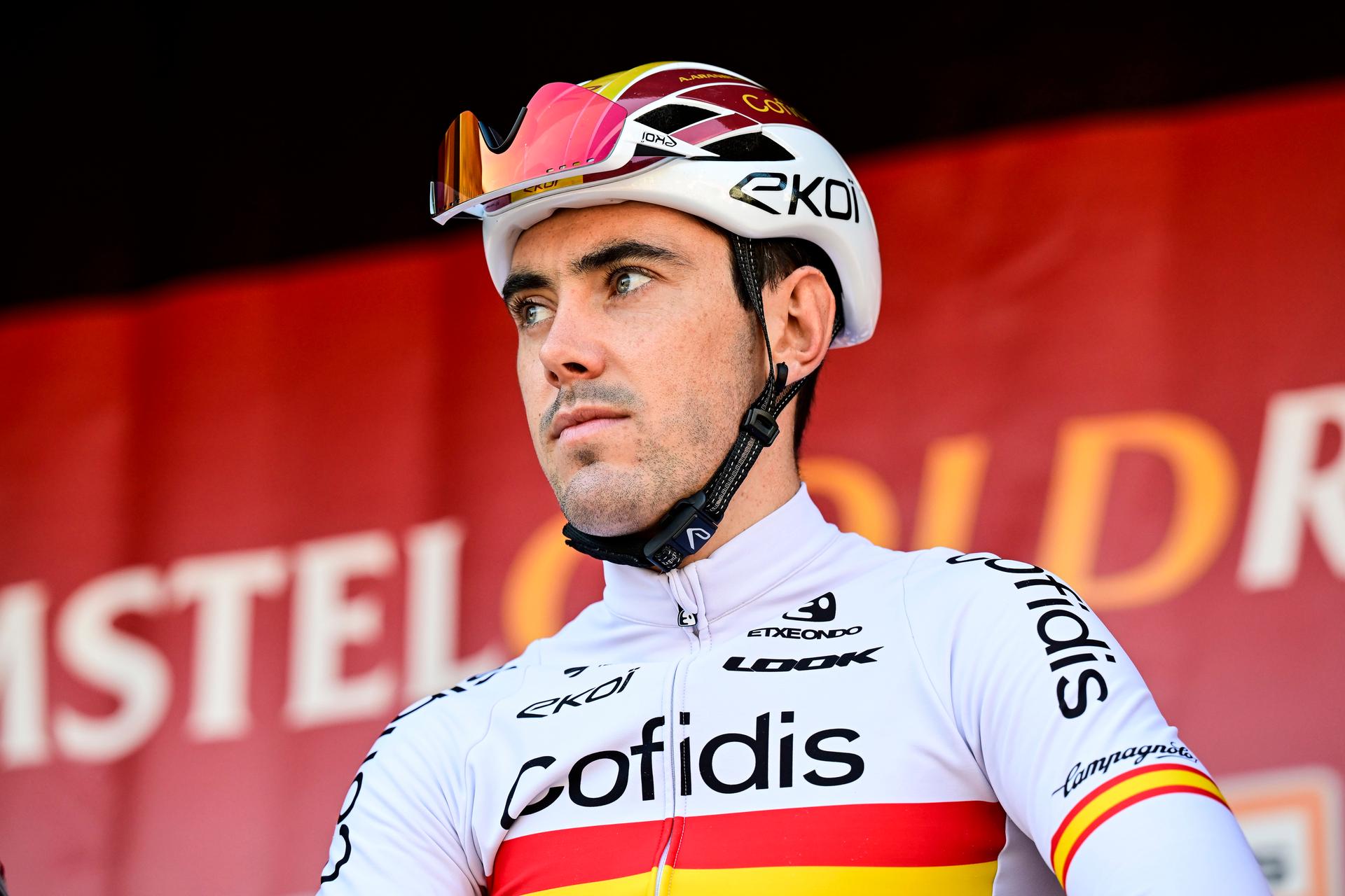 Spanish Alex Aranburu Deva of Cofidis pictured at the start of the men elite 'Amstel Gold Race' one day cycling race, 255,9 km from Maastricht to Valkenburg, The Netherlands, Sunday 20 April 2025. BELGA PHOTO DIRK WAEM
