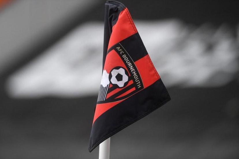 A picture shows an AFC Bournemouth corner flag  before  the  English Premier League football match between Bournemouth and Tottenham Hotspur at the Vitality Stadium in Bournemouth, southern England, on July 9, 2020.  NEIL HALL / POOL / AFP RESTRICTED TO EDITORIAL USE. No use with unauthorized audio, video, data, fixture lists, club/league logos or 'live' services. Online in-match use limited to 120 images. An additional 40 images may be used in extra time. No video emulation. Social media in-match use limited to 120 images. An additional 40 images may be used in extra time. No use in betting publications, games or single club/league/player publications.

