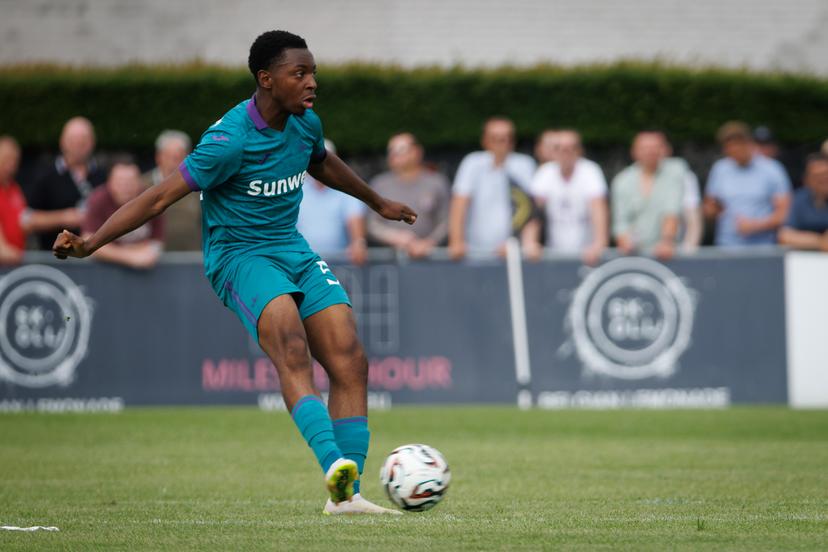 Anderlecht's Moussa N'Diaye pictured in action during a friendly soccer game between KWSC Lauwe and RSC Anderlecht, Saturday 28 June 2025 in Lauwe, in preparation of the upcoming 2025-2026 season. BELGA PHOTO KURT DESPLENTER
