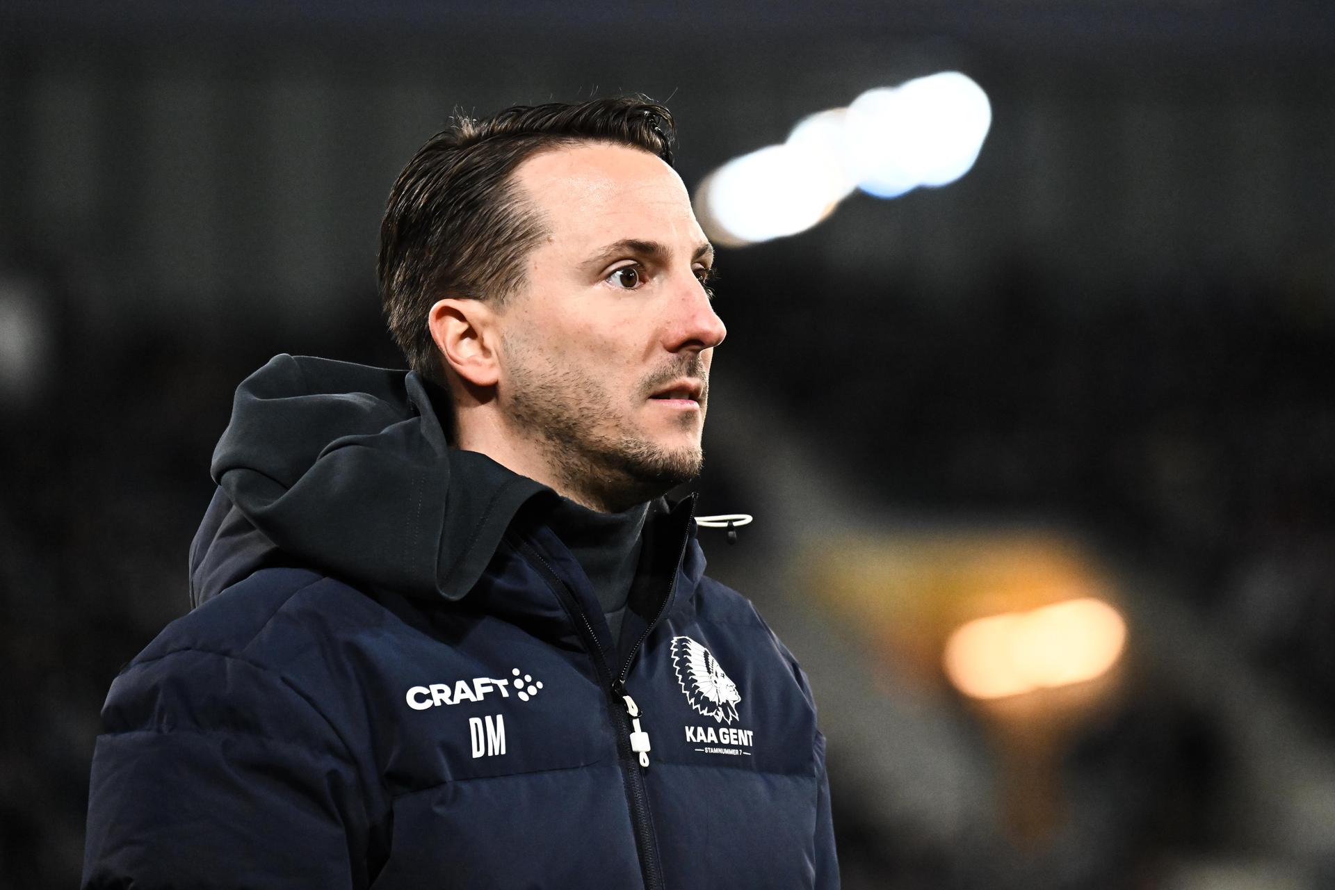 Gent's head coach Danijel Milicevic pictured during a soccer game between KAA Gent and KV Kortrijk, Sunday 16 March 2025 in Gent, on day 30 of the 2024-2025 season of the "Jupiler Pro League" first division of the Belgian championship. BELGA PHOTO MAARTEN STRAETEMANS