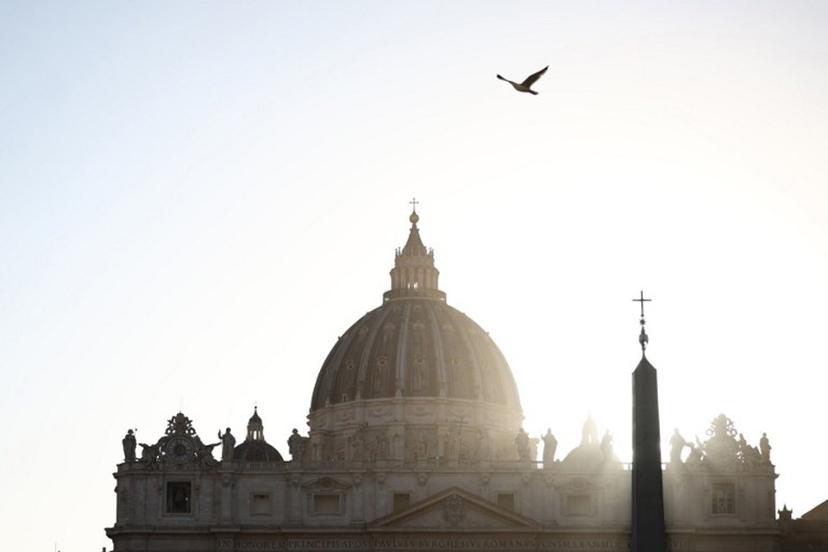 This photograph shows a view of the St Peter's Basilica of the Vatican, a day prior to the Pope's funeral, taken from Rome on April 25, 2025. The Vatican on April 25, 2025, said about 250,000 people paid respects to Pope Francis during a three-day lying in state at St Peter's Basilica ahead of his funeral set for April 26.  HENRY NICHOLLS / AFP