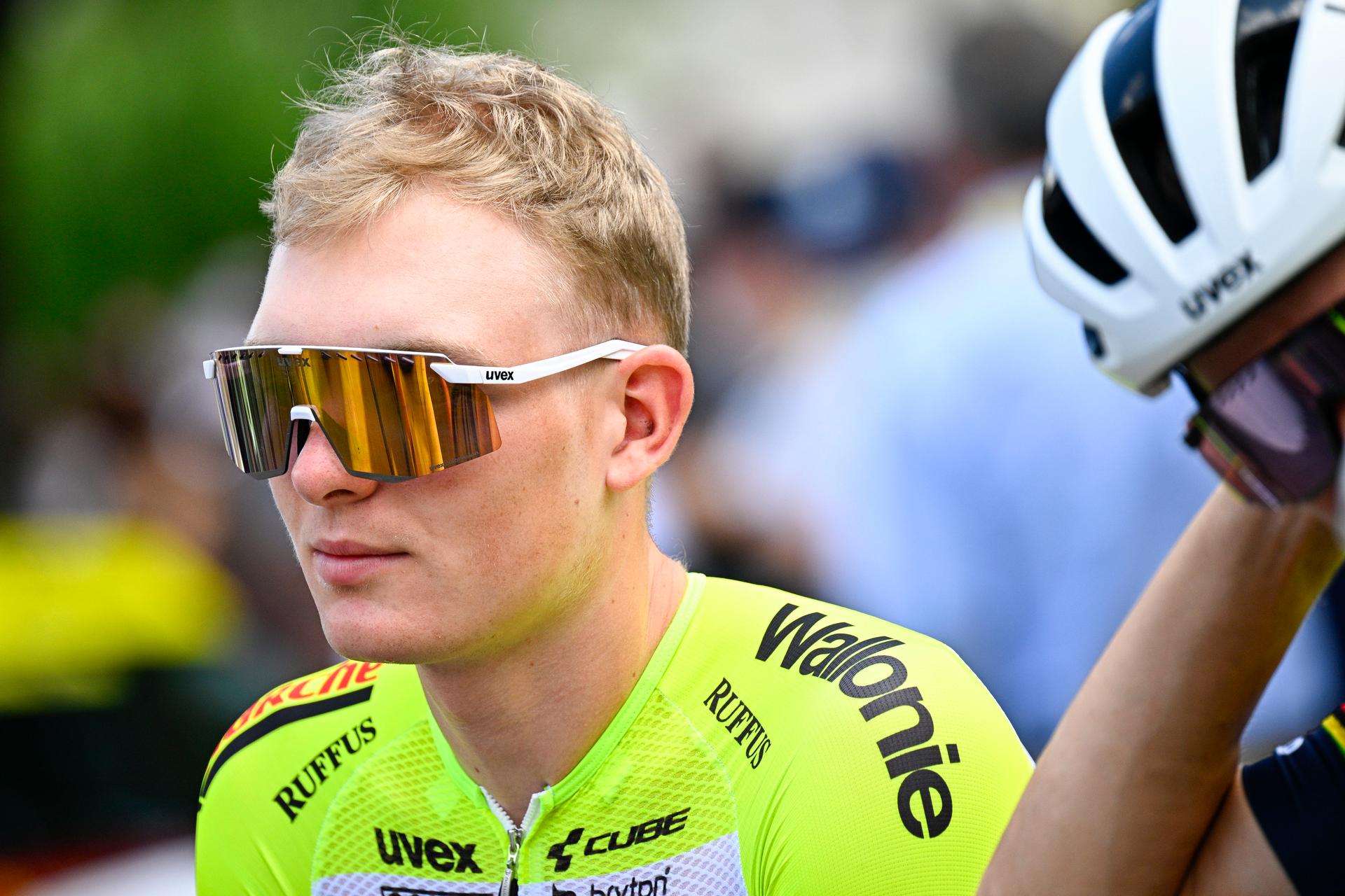 German Georg Zimmermann of Intermarche- Circus- Wanty pictured at the start of stage 14 of the Tour de France cycling race, from Annemasse to Morzine Les Portes du Soleil (151,8 km), France, Saturday 15 July 2023. This year's Tour de France takes place from 01 to 23 July 2023. BELGA PHOTO JASPER JACOBS